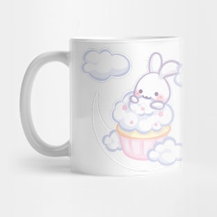 Cloud Bunny Eating a Cupcake Mug